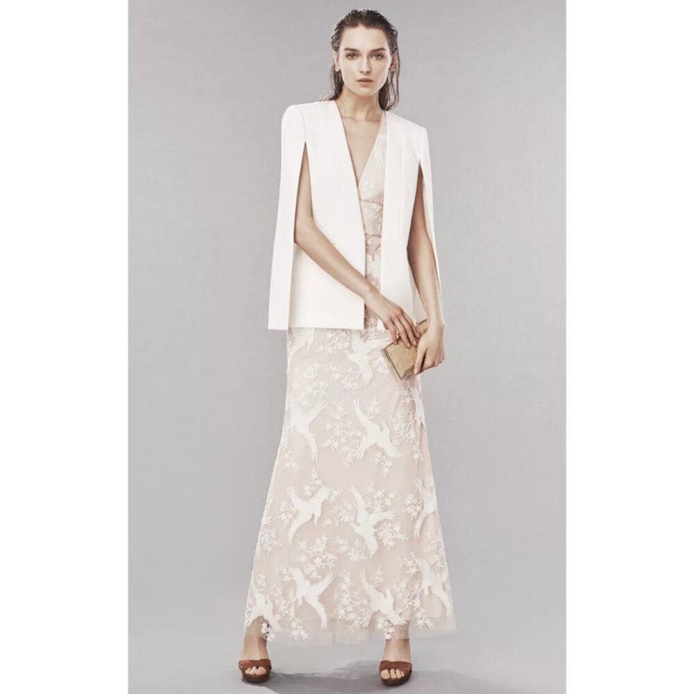 BCBG MaxAzria Upas Cape Blazer – Off-White, NWT XXS $268 MSRP New With Tags
